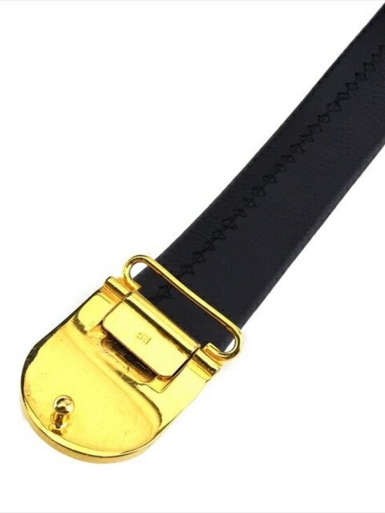 Dunhill belt Black gold Women Authentic secondhand